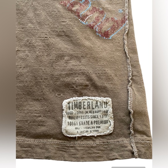 EUC•Timberland Distressed Print boys top size 7 - Picture 3 of 5